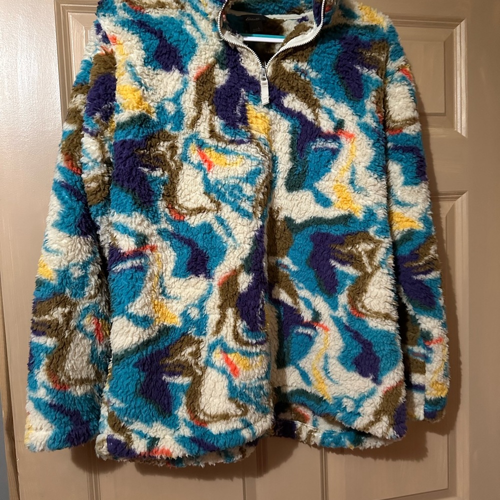 Eddie Bauer Multicolor Fleece Jacket